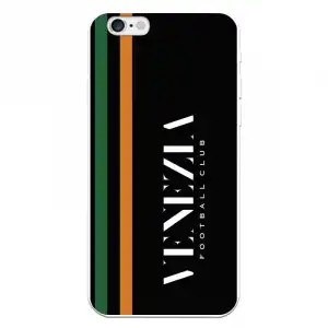 Funda Para Iphone 6s Del Venezia Fondo Negro Y Rayas - Licencia Oficial Venezia Football Club