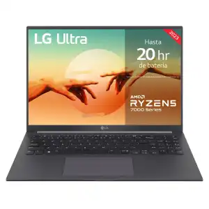 LG - Portátil LG ULTRA 16U70R, Ryzen 5, 16GB, 512GB SSD, 16', W11 (Reacondicionado grado A).