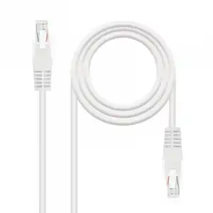 Nanocable Cable de Red RJ-45 UTP AWG24 Cat. 5e 1m Blanco