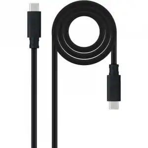 Nanocable Cable USB-C 3.1 Macho/Macho 50cm Negro