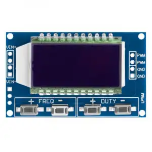 OcioDual Módulo Generador de Señal PWM Frecuencia Pulso 1-150KHz 3.3/30V Pantalla LCD