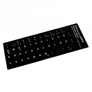 Pegatina Para Convertir Teclado En Idioma Alemán Negro