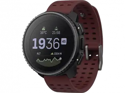 Reloj deportivo - Suunto Vertical, Black Ruby, 125-175 mm, 1.4 ", GPS, Acero inoxidable