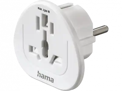 Adaptador enchufe - Hama Universal World, Tipo E, F y 3 pin,