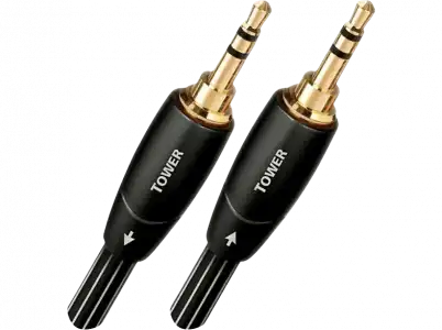 Cable de audio - AudioQuest Tower 3.5 M, Jack 3.5mm, 1.5 m, Negro