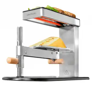 Cecotec Cheese&Grill 6000 Inox Raclette Parrilla para 8 Personas 1400W