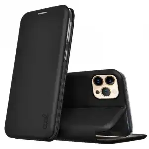 Cool Funda Flip Cover Elegance Negra para iPhone 13 Pro Max