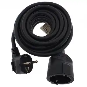Eurobric 76397 Prolongador 3m Negro