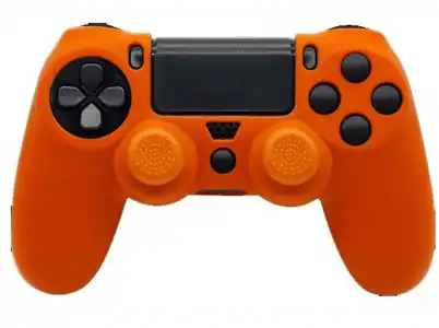 Funda - FR-TEC FT0026, silicona + Grips, Para PS4, Naranja