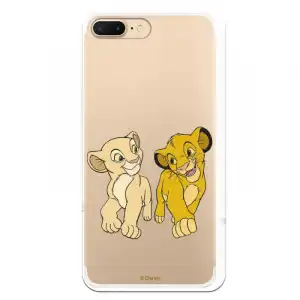 Funda Oficial de Disney Simba y Nala Mirada Cómplice El Rey León para iPhone 7 Plus