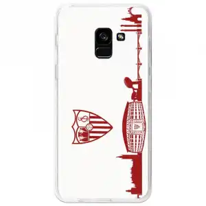Funda Oficial Sevilla Skyline Rojo Samsung Galaxy A8 2018