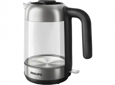 Hervidor de agua - Philips HD9339/80, 1.7 l, 2200 W, Cristal, Filtro nylon, Inox