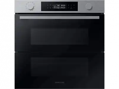 Horno - Samsung NV7B4530ZAS/U1 Dual Cook Flex, Multifunción, Pirolítico, 76l, 59.5 cm, WiFi, Puerta Flexible, Inox