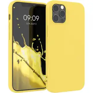 Icoveri Funda de Silicona Amarilla para iPhone 14