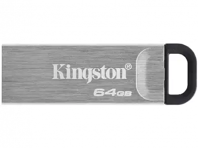 Memoria USB 64 GB - Kingston Datatraveler, 3.2, Plata