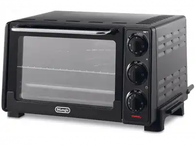 Mini horno - De'Longhi EO 20312, 1300W, Capacidad 20 litros, Parrilla y bandeja de rectangular, Negro