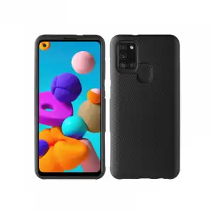 Muvit Tiger Funda Triangle Shockproof Negra para Samsung Galaxy A21S