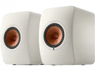 Sistema de audio inalámbrico - KEF LS50 Wireless II, Set 2, 2x 360 W, Wi-Fi, Uni-Q 1”-5.25”, Blanco Mineral