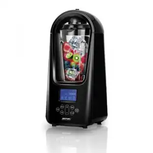 Batidora De Vaso Al Vacío, Jarra De Tritán 1,5l, 22000 Rpm, 10 Velocidades+pulso, Picahielo, Lcd Control Negro 800w Mpm Mbl-26