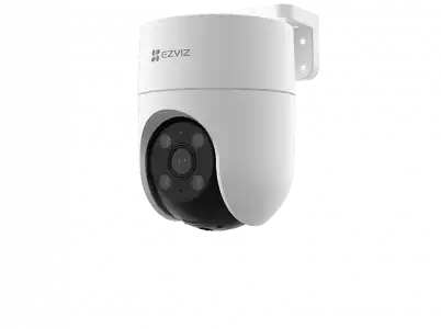 Cámara de vigilancia IP - Ezviz H8c, 360º, FHD, 2MP, Exterior, Visión nocturna, Detección inteligente personas, Resistencia intemperie, Blanco