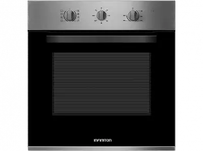 Horno - Infiniton CB6516, Multifunción, 65 l, 58 cm, Radiación, Triple acristalamiento, Inox