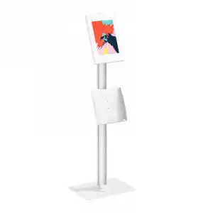 Kimex Soporte Universal para Tablets Apple/Samsung 9.7"-11" con Portafolletos Blanco