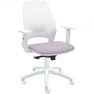 La Silla de Claudia 4U Silla Ergonómica Profesional Para Oficina Brazos Regulables Respaldo Malla Burdeos