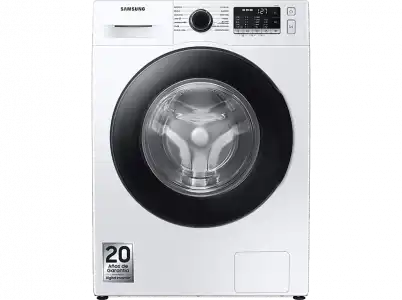 Lavadora carga frontal - Samsung WW80TA046AEAEC, 8 kg, 1400 rpm, Ecobubble™, Programas de vapor, Blanco