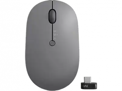 Ratón inalámbrico - USB Lenovo Go, Inalámbrico, 2400 DPI, Gris