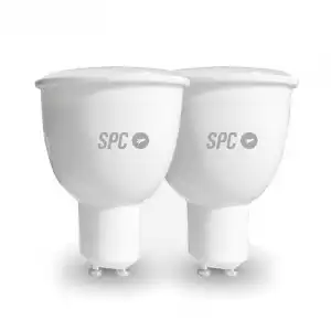 SPC Aura 450 Bombilla Inteligente LED RGB 5.5W GU10 Pack 2 Unidades