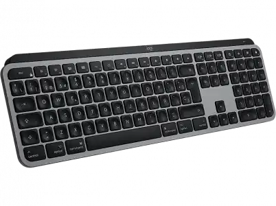 Teclado inalámbrico - Logitech MX Keys, Para Mac/Pad, USB-C, Retroiluminado, Teclas LED, Gris