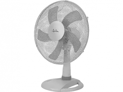 Ventilador de sobremesa - Jata JVVM3026, 45 W, 3 velocidades, Cabezal inclinable, Oscilación automática, Blanco