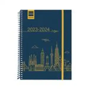Agenda escolar 2023/2024 Finocam Secundaria 4º semana vista horizontal City catalán