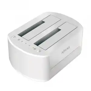 Aisens ASDS-D02W Docking Station para Discos Duros 2.5"/3.5" Blanca