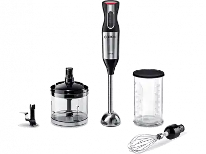 Batidora de mano - Bosch MS64M6170, 1000 W, 12 Velocidades Función Turbo, Inox