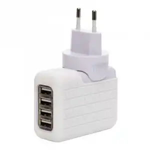 Bluestork BS-220-4USB/PBK Cargador 4x USB 5V Blanco