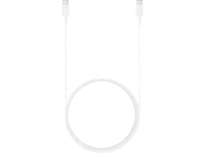 Cable USB C - Samsung EP-DX510JWEGEU, 1.8m, 5 A, Macho-Macho, Blanco