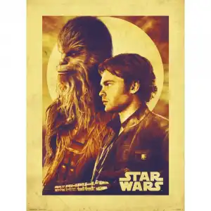 Erik Lámina Star Wars Solo Han & Chewie 40x30cm