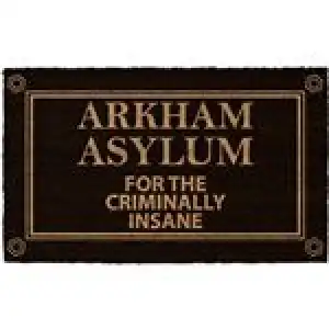 Felpudo DC Batman Arkham Asylum For the criminale insane 60x40cm