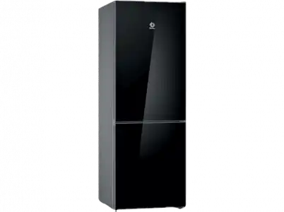 Frigorífico combi - Balay 3KFD765NI Cristal, No Frost, 203 cm, 368 l, Cajón ExtraFresh, Iluminación LED, Negro