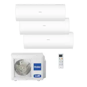 Haier - Aire acondicionado Multisplit 3x1 Haier Inverter con 2.322 frig/h + 2.322 frig/h + 3.096 frig/h - PERLA 3x1 25+25.