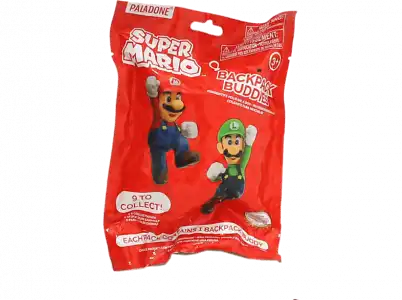 Llavero - Magicbox Super Mario Backpack Buddies, 9 modelos diferentes, Modelo Aleatorio