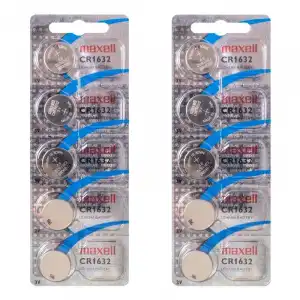 Maxell CR1632 Pilas de Botón Litio 3V 10 Unidades