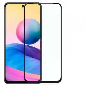 OcioDual Protector de Pantalla Cristal Templado Premium 9D con Negro para Xiaomi Redmi Note 10 5G