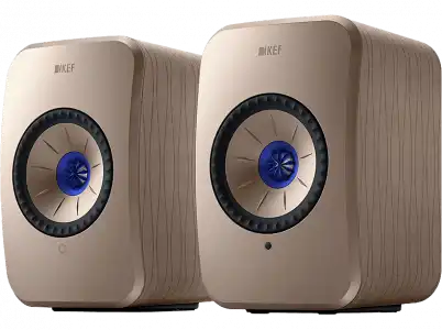 Sistema de altavoces - KEF LSXII, Set 2, Wi-Fi, 200W, 102dB, 54 Hz-28 kHz (±3dB), Gold