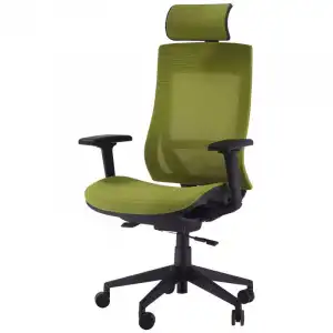 Vinsetto Silla de Oficina con Reposacabezas Verde