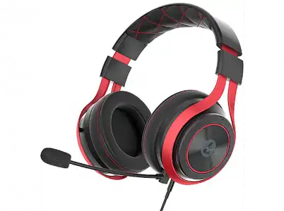 Auriculares gaming - Sherwood LS25 eSports Gaming Headset, De diadema, Con cable, Negro y Rojo