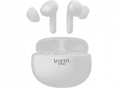 Auriculares True Wireless - Vieta Pro Dual, Hasta 21 h, ANC -23dB, Blanco