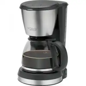 Cafetera De Goteo, 12 A 14 Tazas 1,5 L, Filtro Extraíble, Válvula Antigoteo, Acero Inox. Negro 900w Bomann Ka 1369 Cb