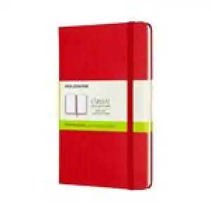 Cuaderno Moleskine Classic mediano lisa tapa dura rojo escarlata